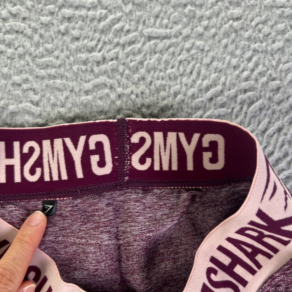 Gymshark Seamless Flex Leggings Womens Small Heather Purple Athletic Workout - Picture 8 of 8